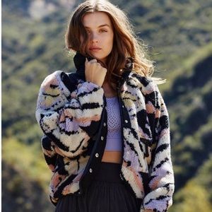 NWT Rare Free People Rocky Ridge Fleece Jacket size small